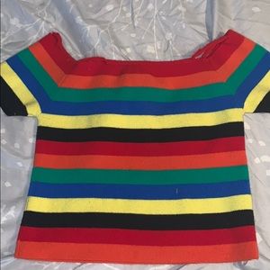 Rainbow Cropped Top